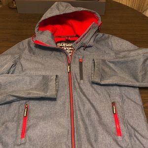 SuperDry Original Windtrekker (washed steel/red)
